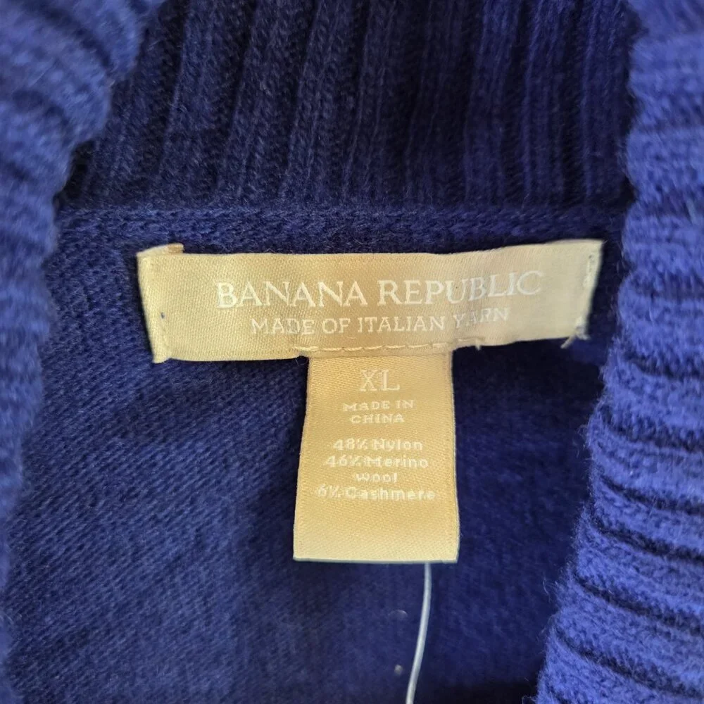 Banana Republic Open Cardigan Shawl Sweater Bundle Blue Green Size XL New w/ Tag - Picture 3 of 6